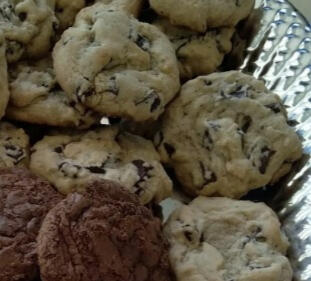 Dark Chocolate Chip Cookies