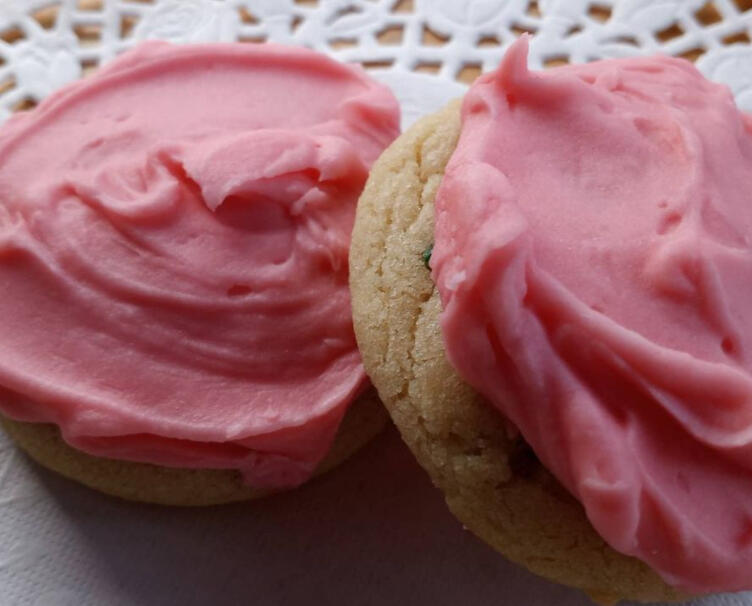 Cream Cheese Frosting Sprinkle Sugar Cookies