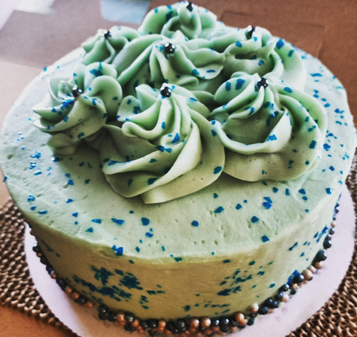 Vanilla Boysenberry Cake