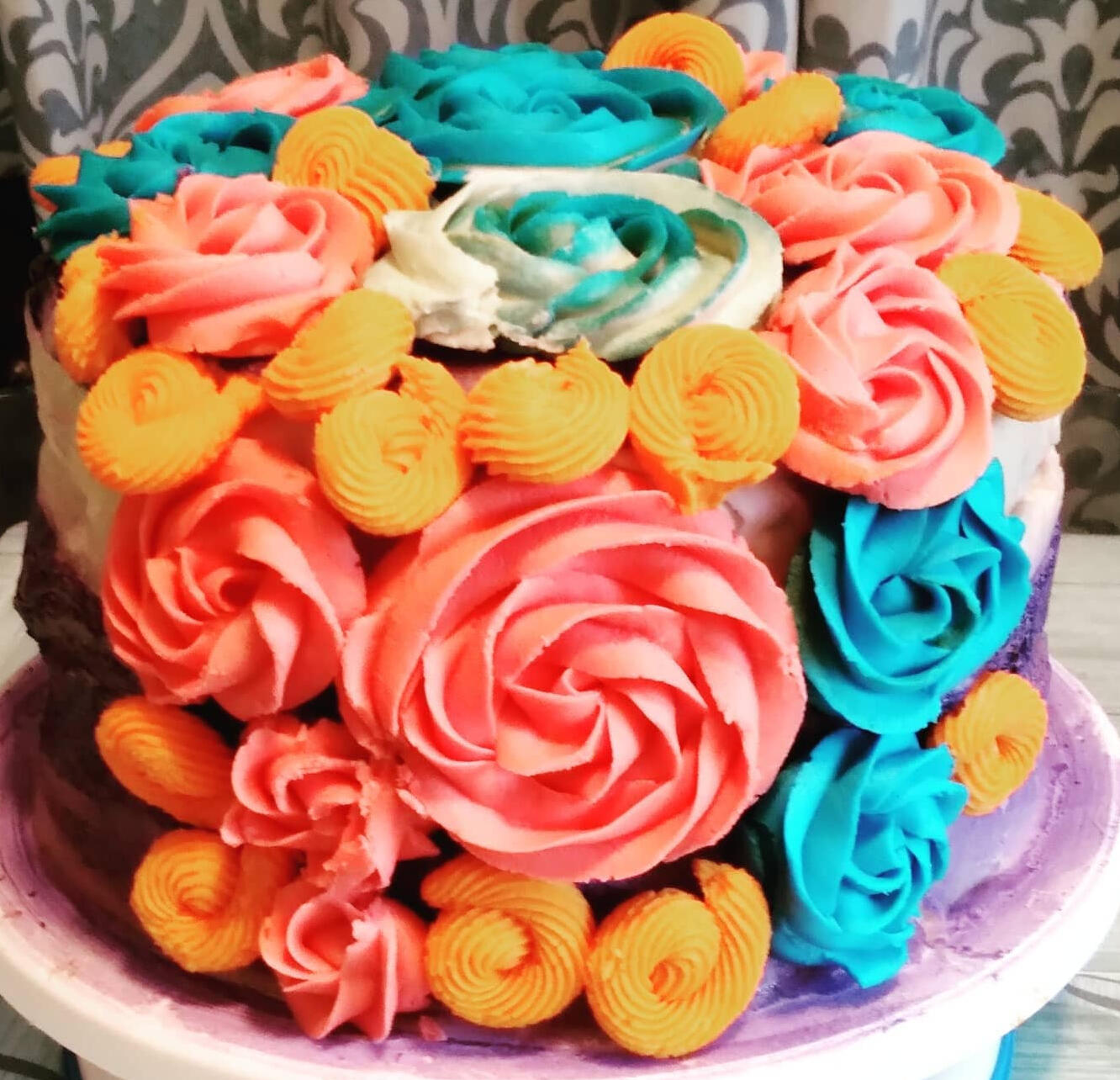 Floral Butterum Cake