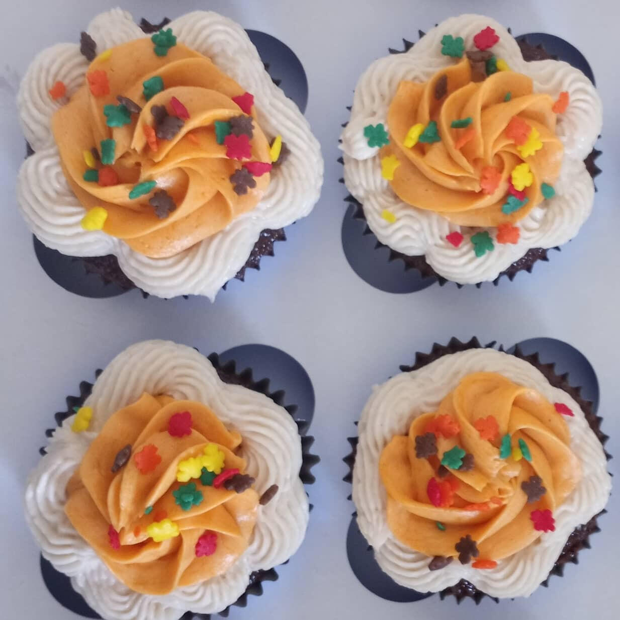 Autumn Leaves Cupcakes