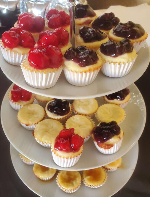 Very Berry Mini Cheesecakes